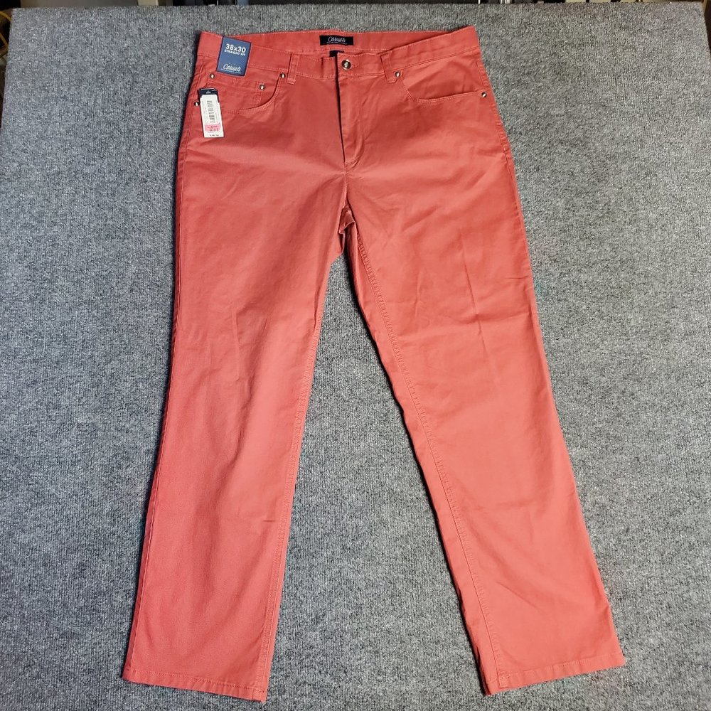 NWT Roundtree & Yorke Casuals 38x30 (Meas 37x30 11" Rise) Pinkish Pants A16
